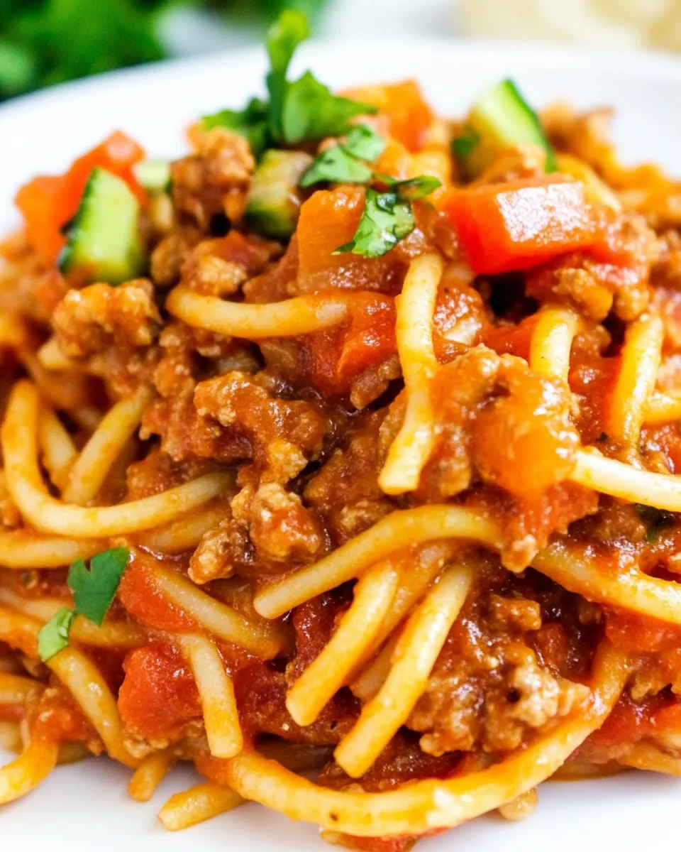 Easy Taco Spaghetti (Vegan!) recipe photo