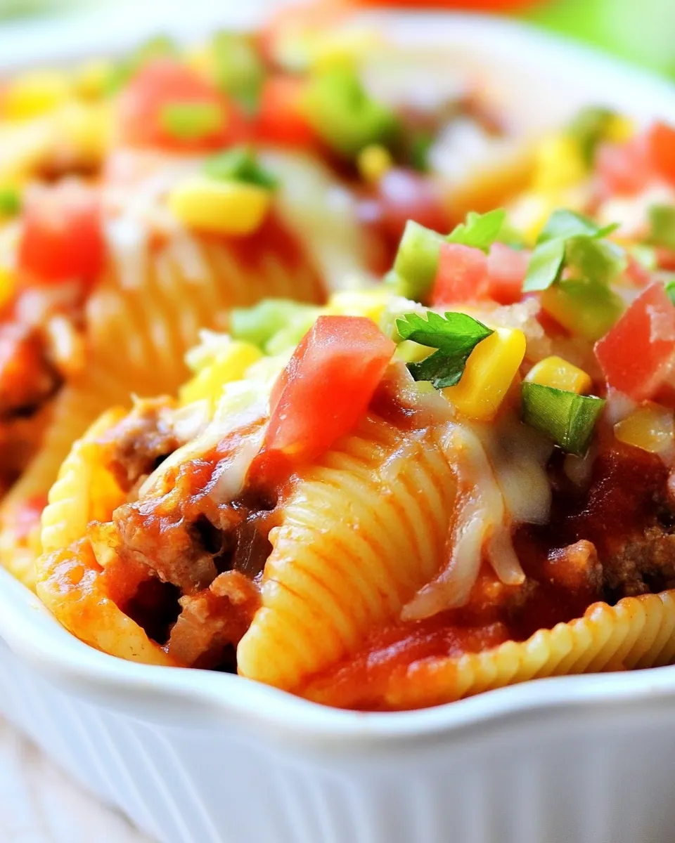 Easy Taco Stuffed Pasta Shells Recipe photo