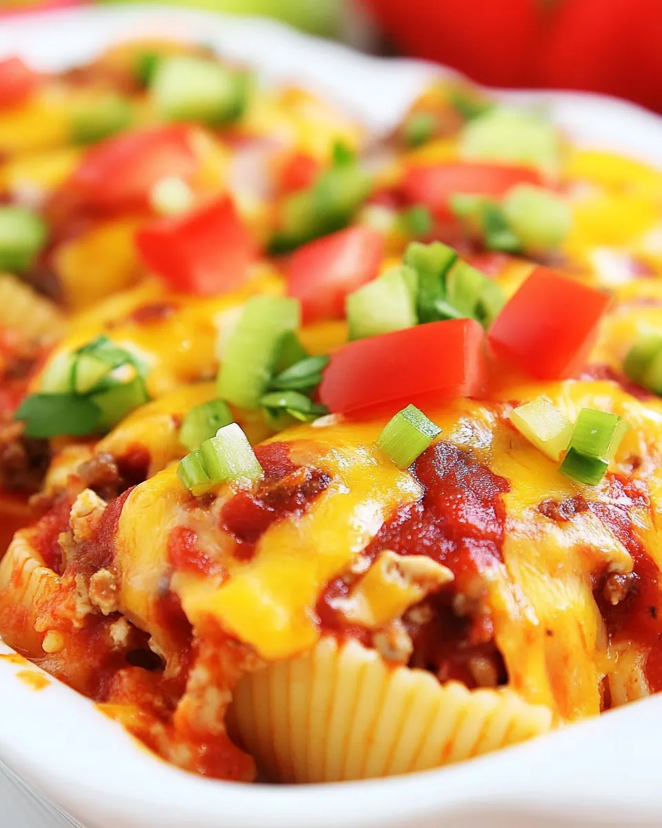 Quick Taco Stuffed Pasta Shells Recipe dish photo