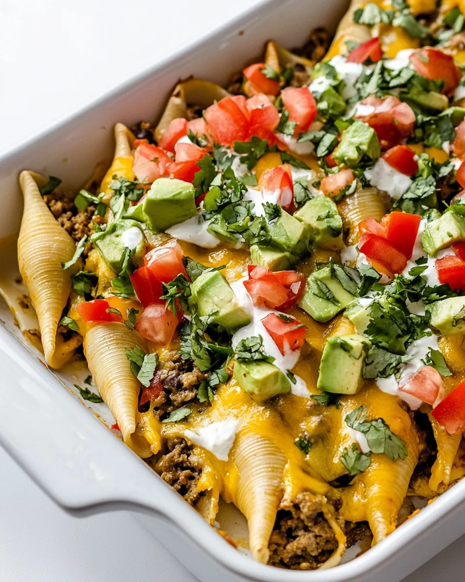 Delicious Taco Stuffed Shells image