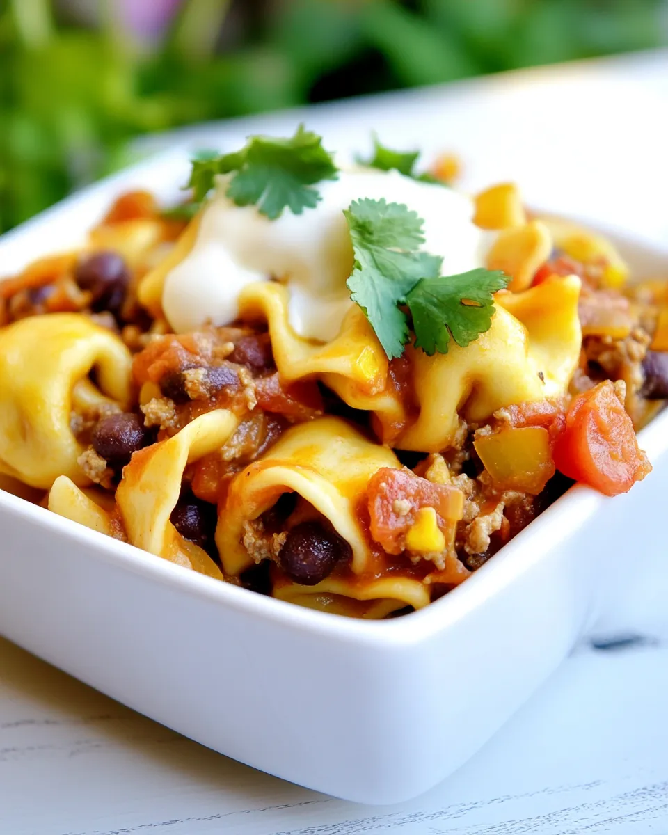 Homemade Taco Tortellini photo