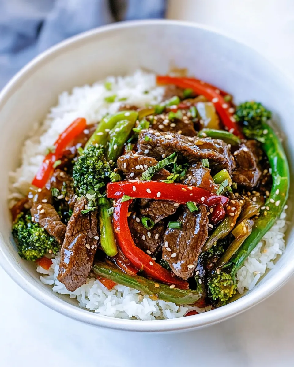 Easy Teriyaki Beef Stir Fry food shot