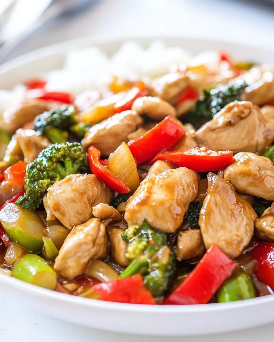 Easy Teriyaki Chicken Stir Fry Recipe shot
