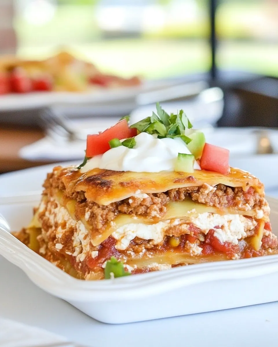 Delicious Texas Lasagna shot
