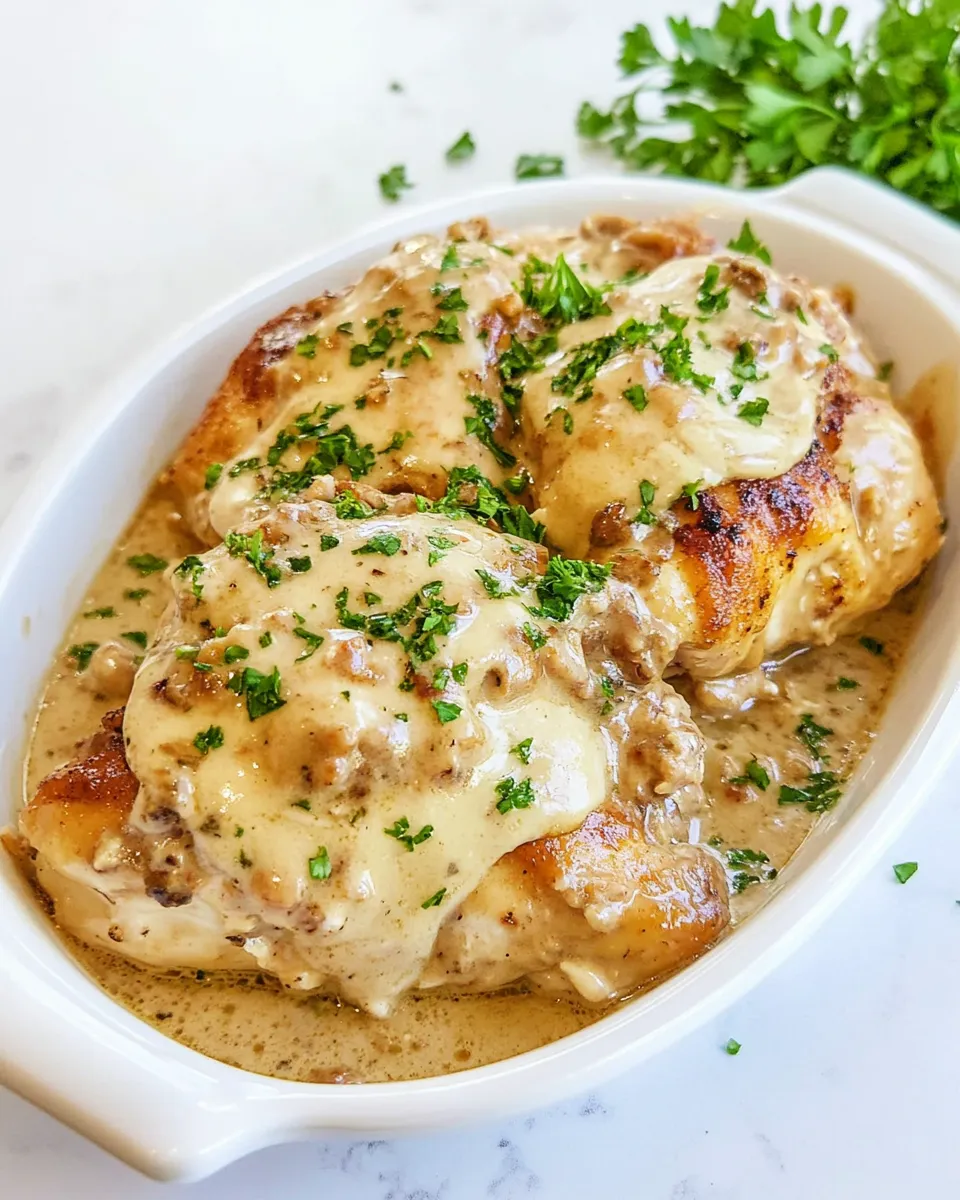 Savory Texas Roadhouse Smothered Chicken recipe photo