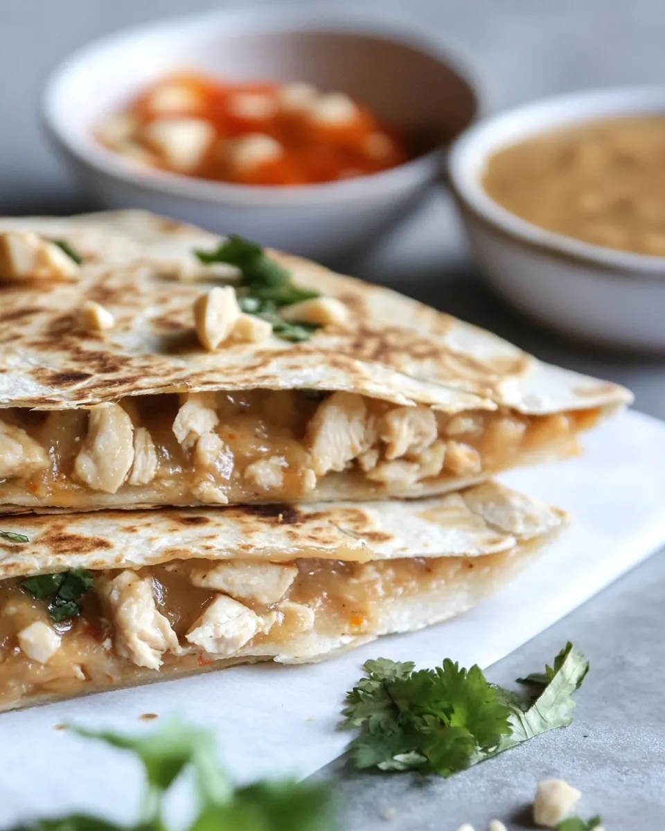 Classic Thai-Style Chicken Quesadillas. dish photo