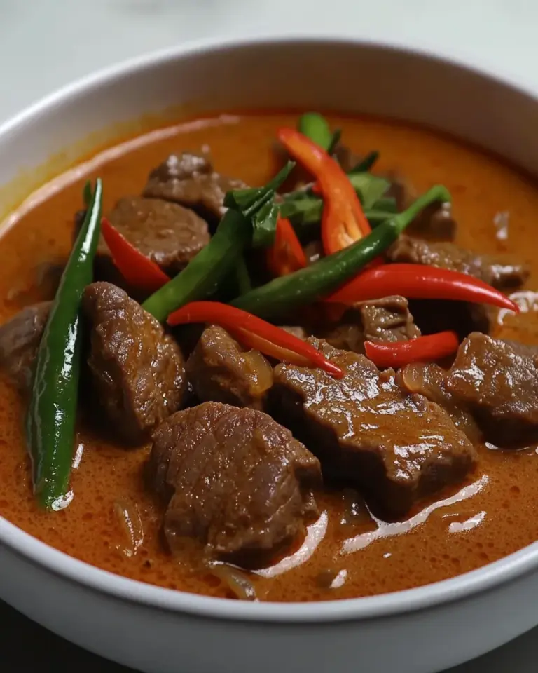 Homemade Thai Beef Panang Curry recipe photo