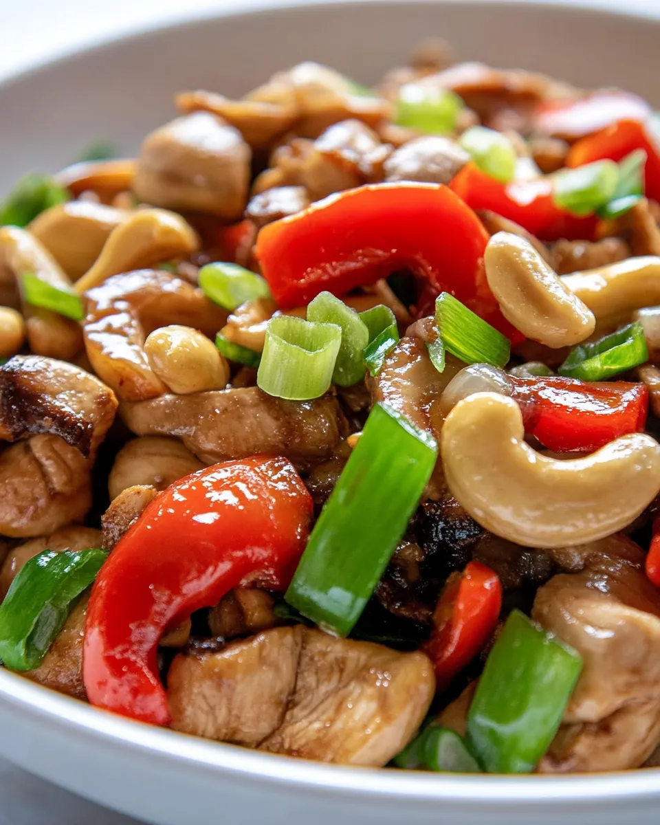 Easy Thai Cashew Chicken shot