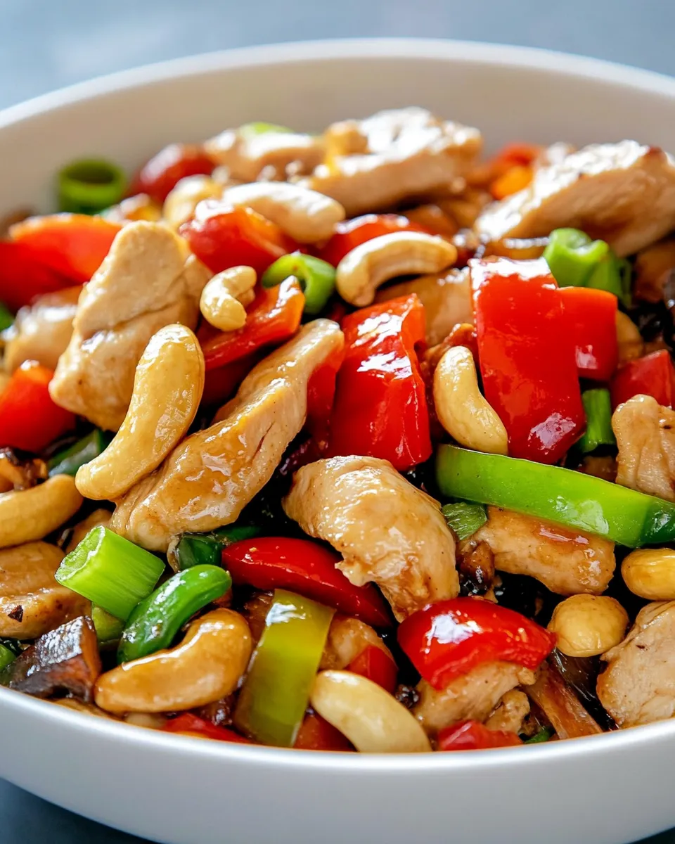 Delicious Thai Cashew Chicken recipe image