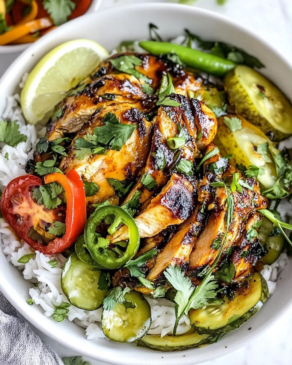Delicious Thai Chicken shot