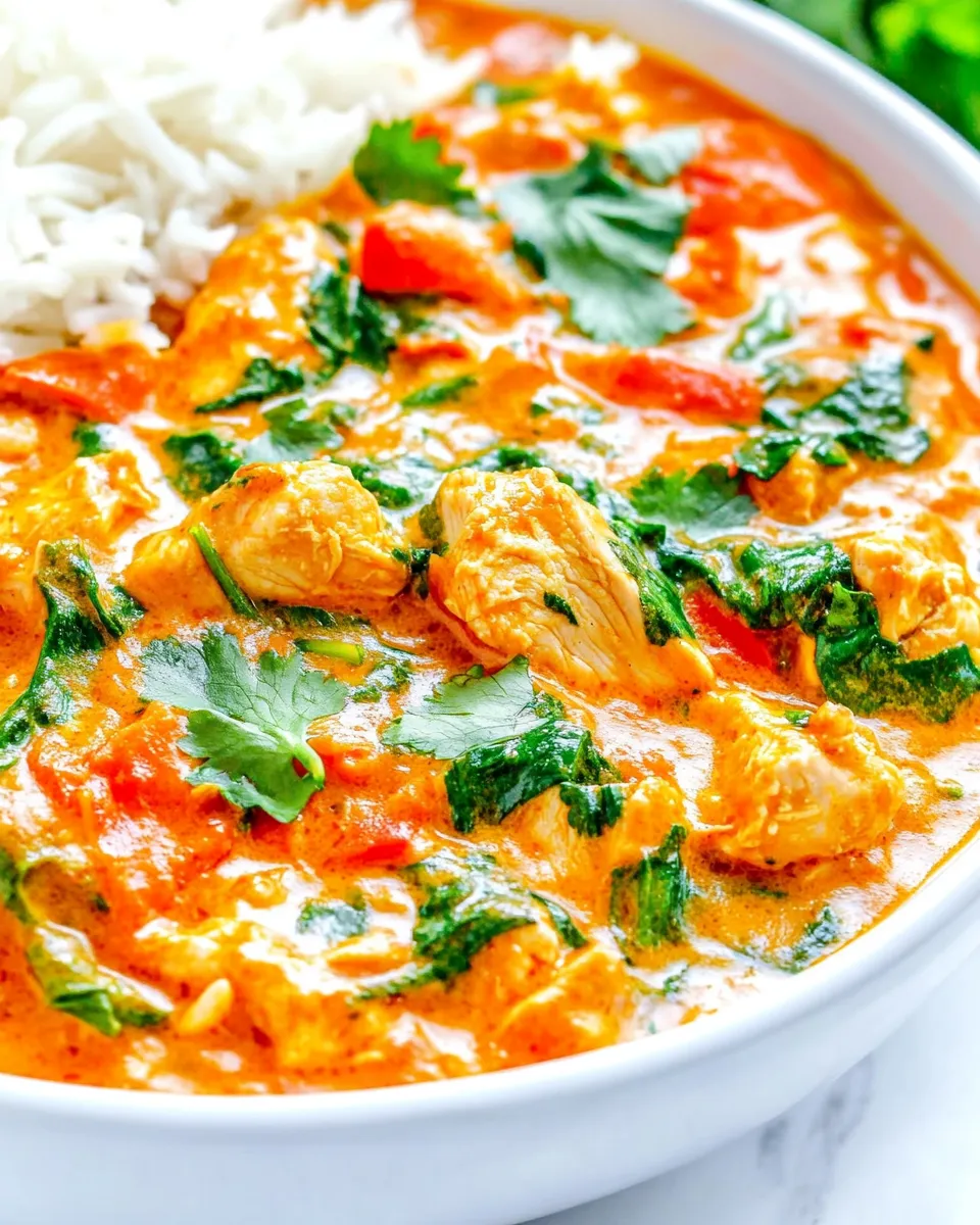Easy Thai Chicken Coconut Curry food shot