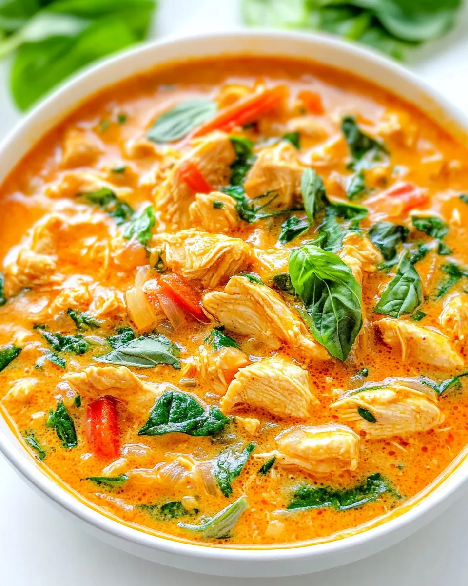 Delicious Thai Chicken Coconut Curry plate image