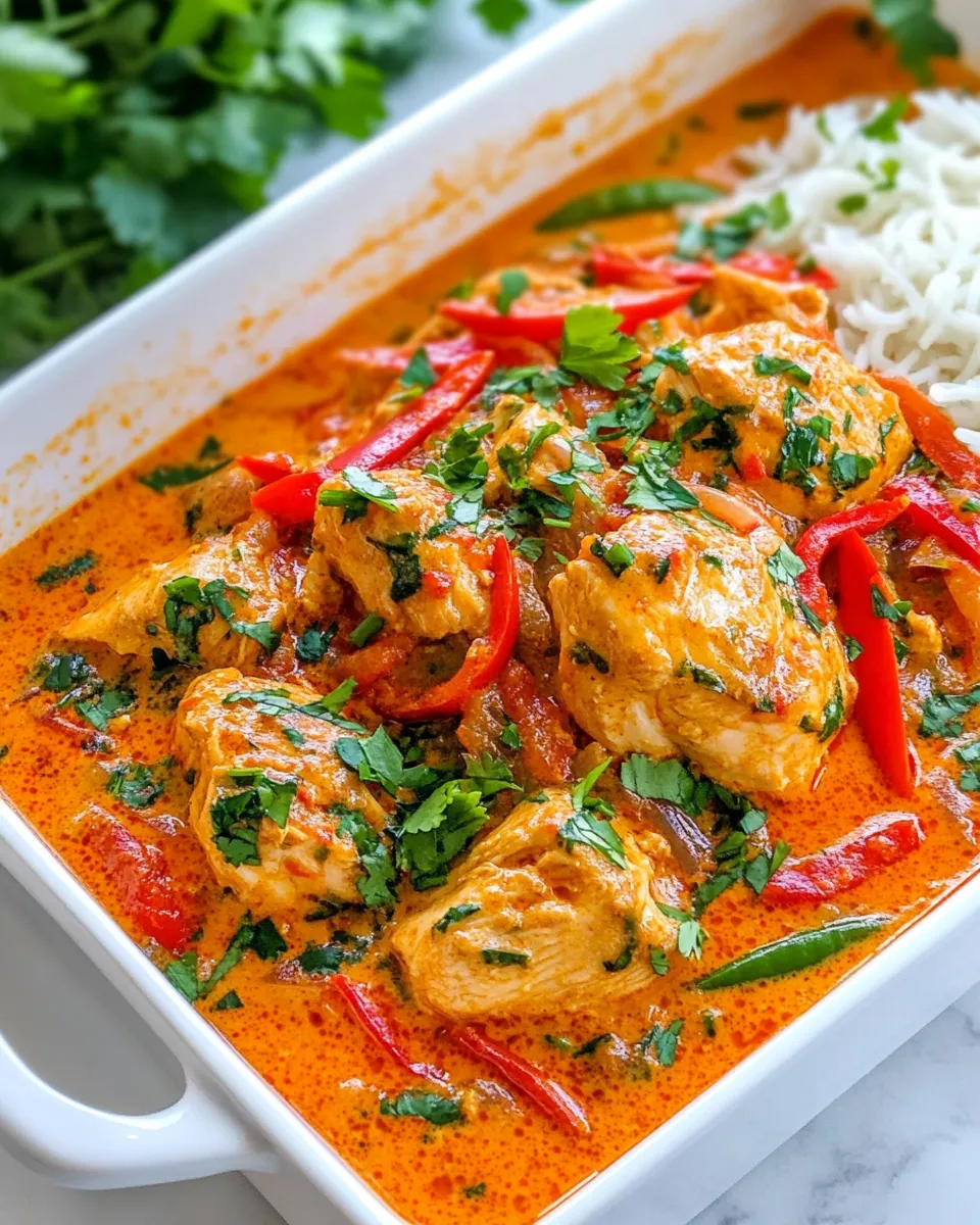 Homemade Thai Chicken Curry photo
