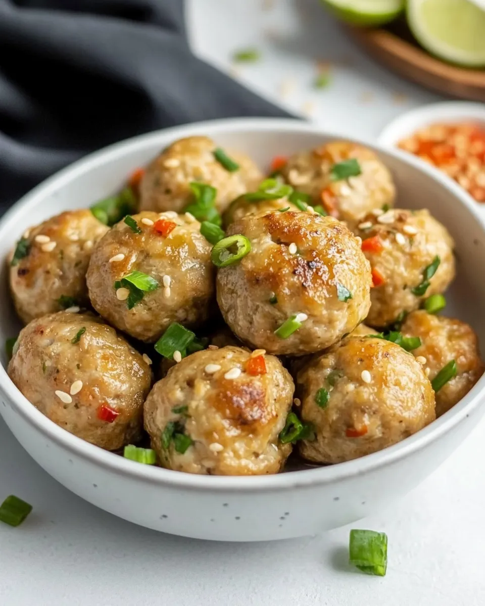 Classic Thai Chicken Meatballs dish photo