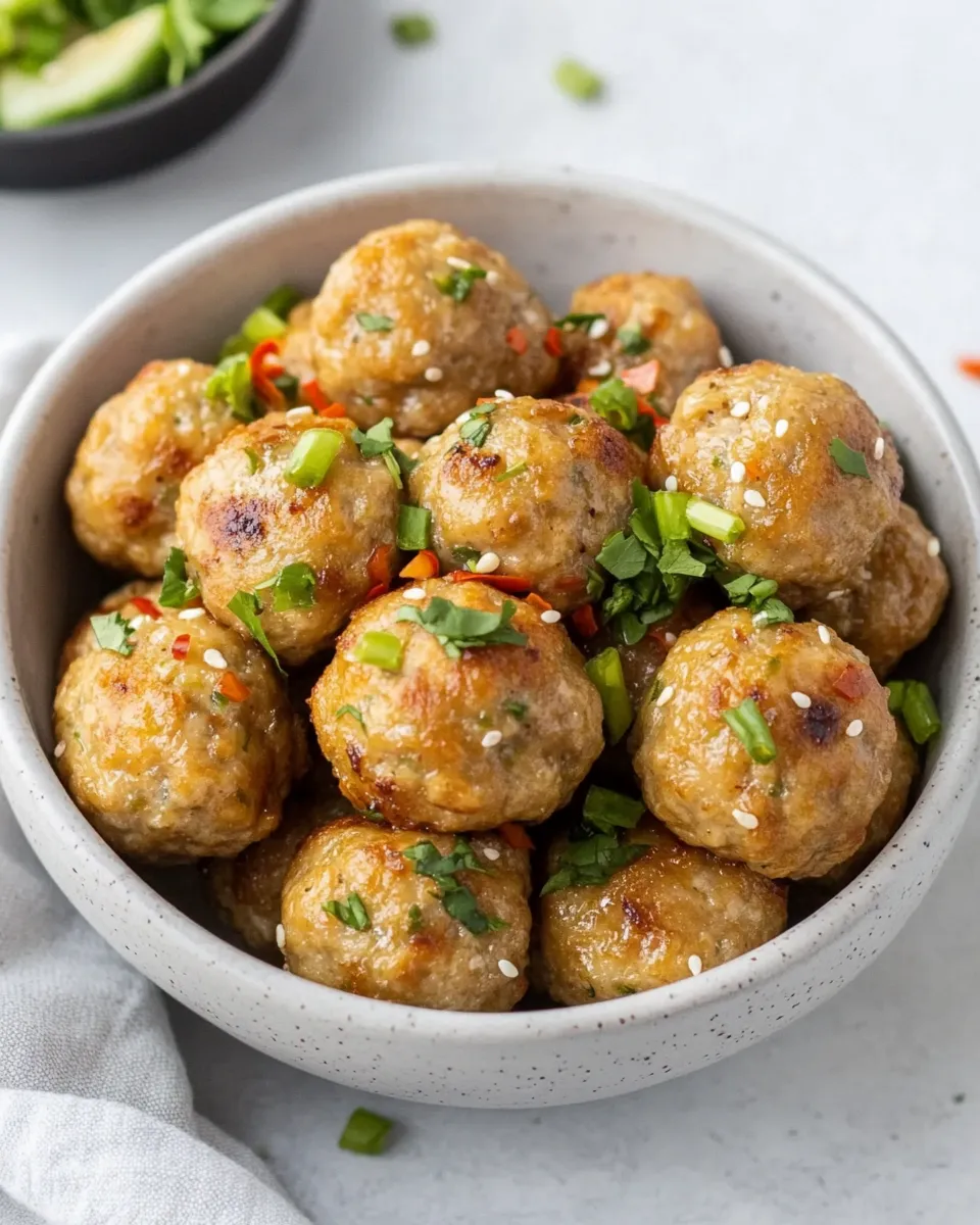 Delicious Thai Chicken Meatballs picture