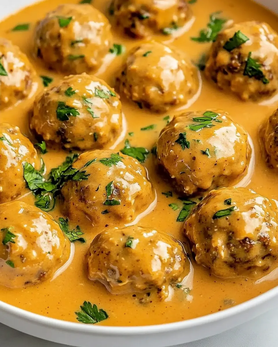 Classic Thai Chicken Meatballs with Peanut Sauce image