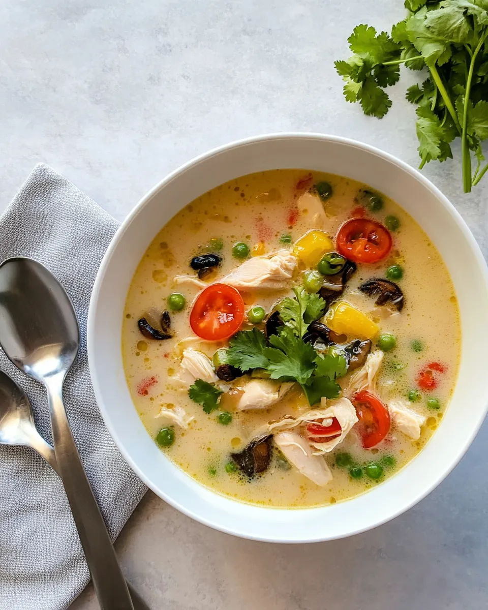 Delicious Thai Coconut Chicken Soup (Tom Kha Gai) picture