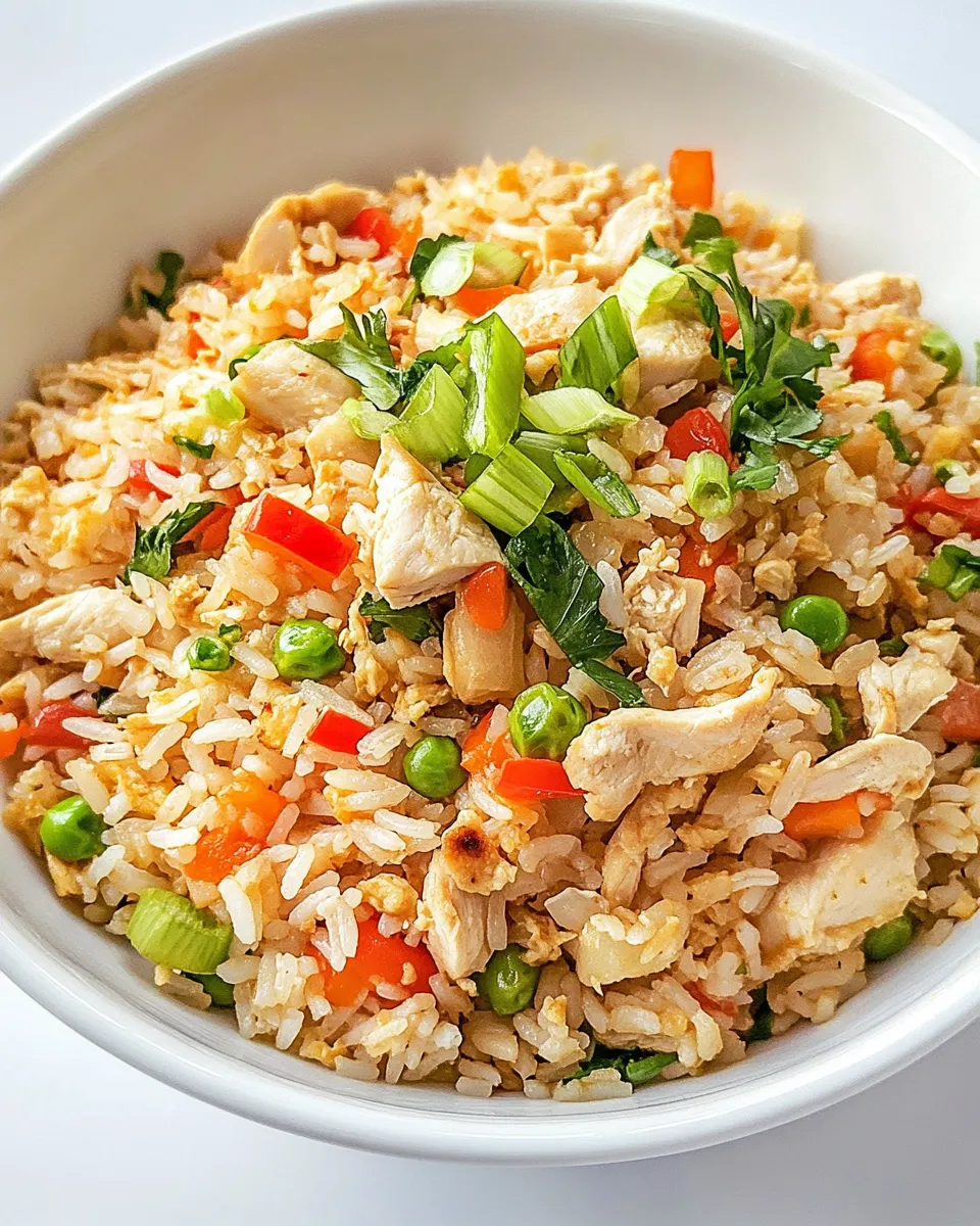 Easy Thai Fried Rice with Chicken and Vegetables recipe photo