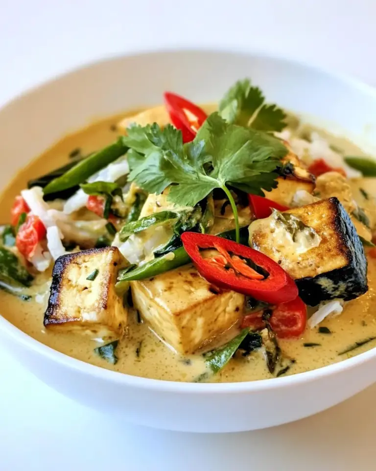 Homemade Thai Green Tofu Curry recipe photo