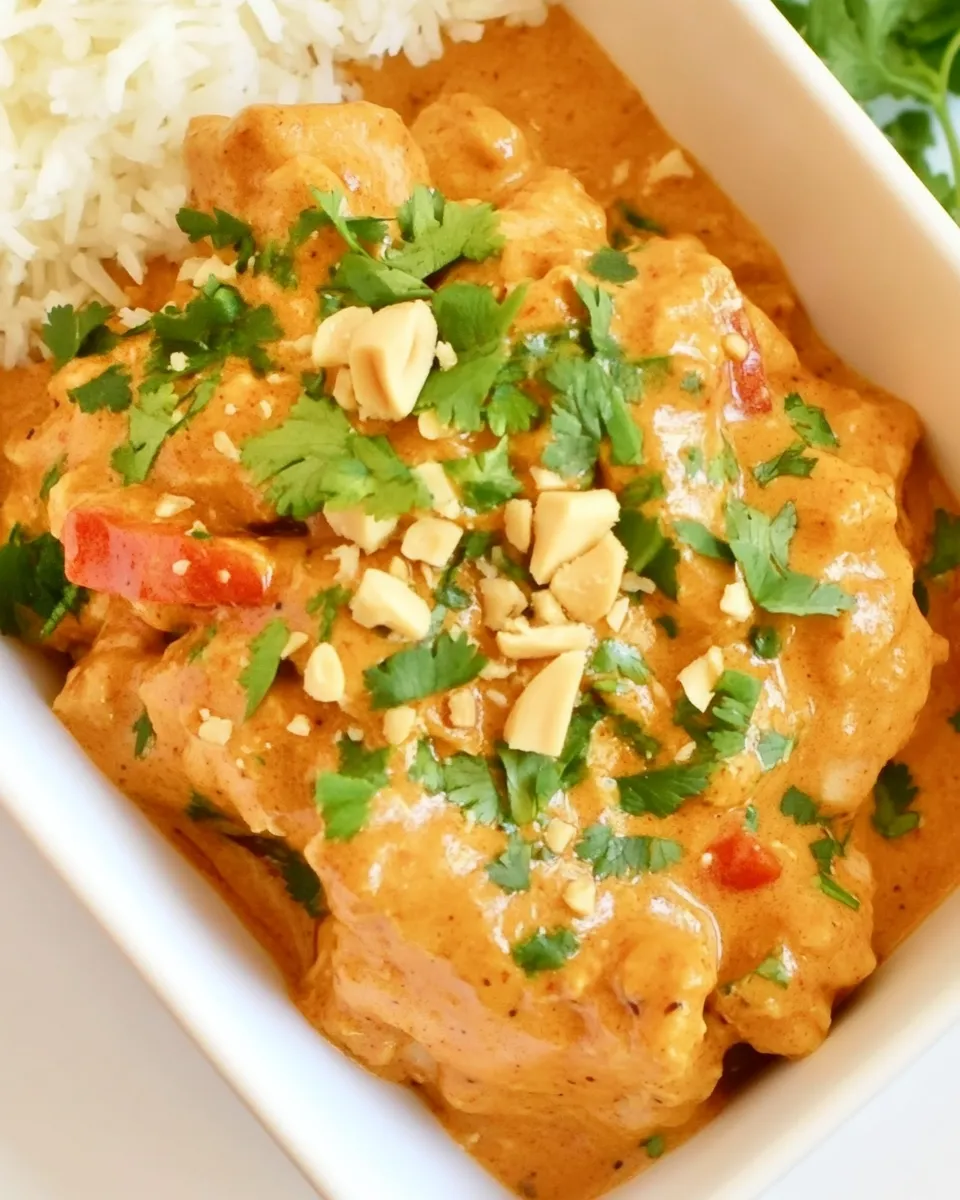 Classic Thai Peanut Chicken recipe image