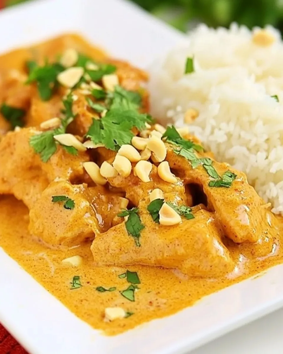 Easy Thai Peanut Chicken dish photo