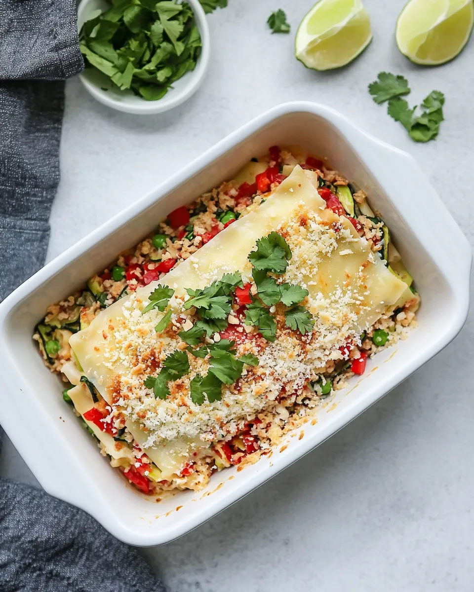 Delicious Thai Slow-Cooker Zucchini Lasagna image