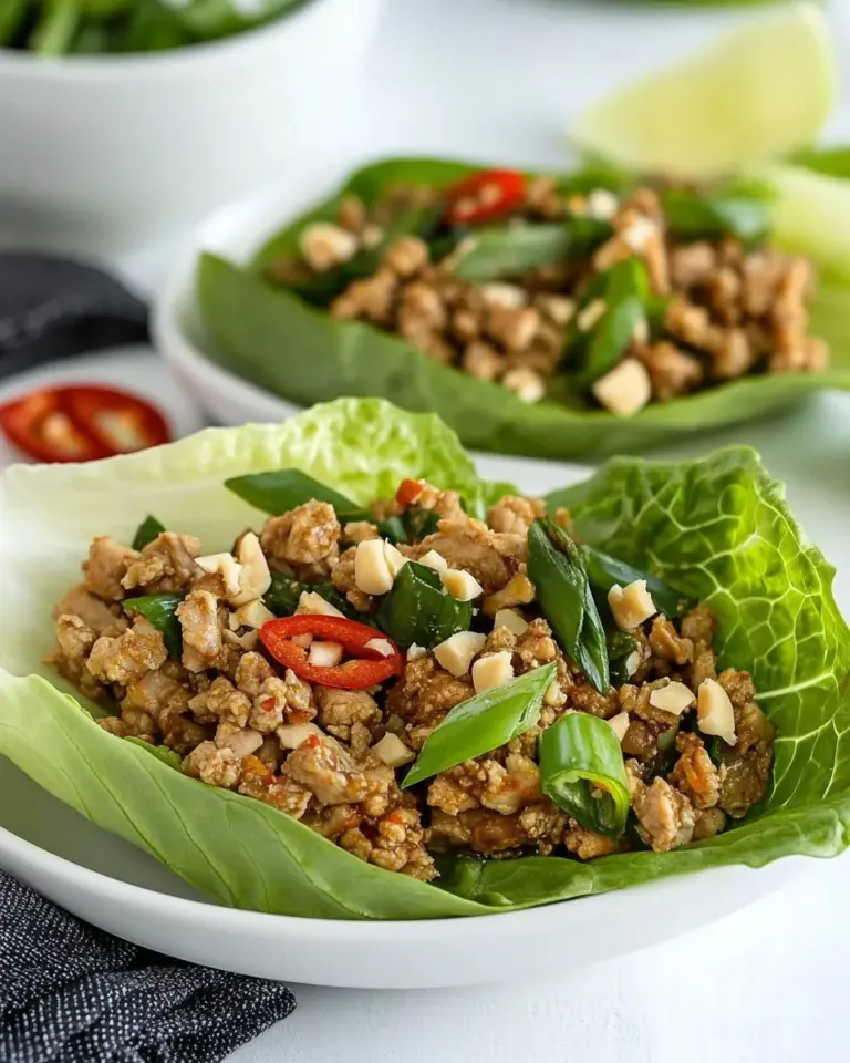 Homemade Thai Turkey Lettuce Wraps photo