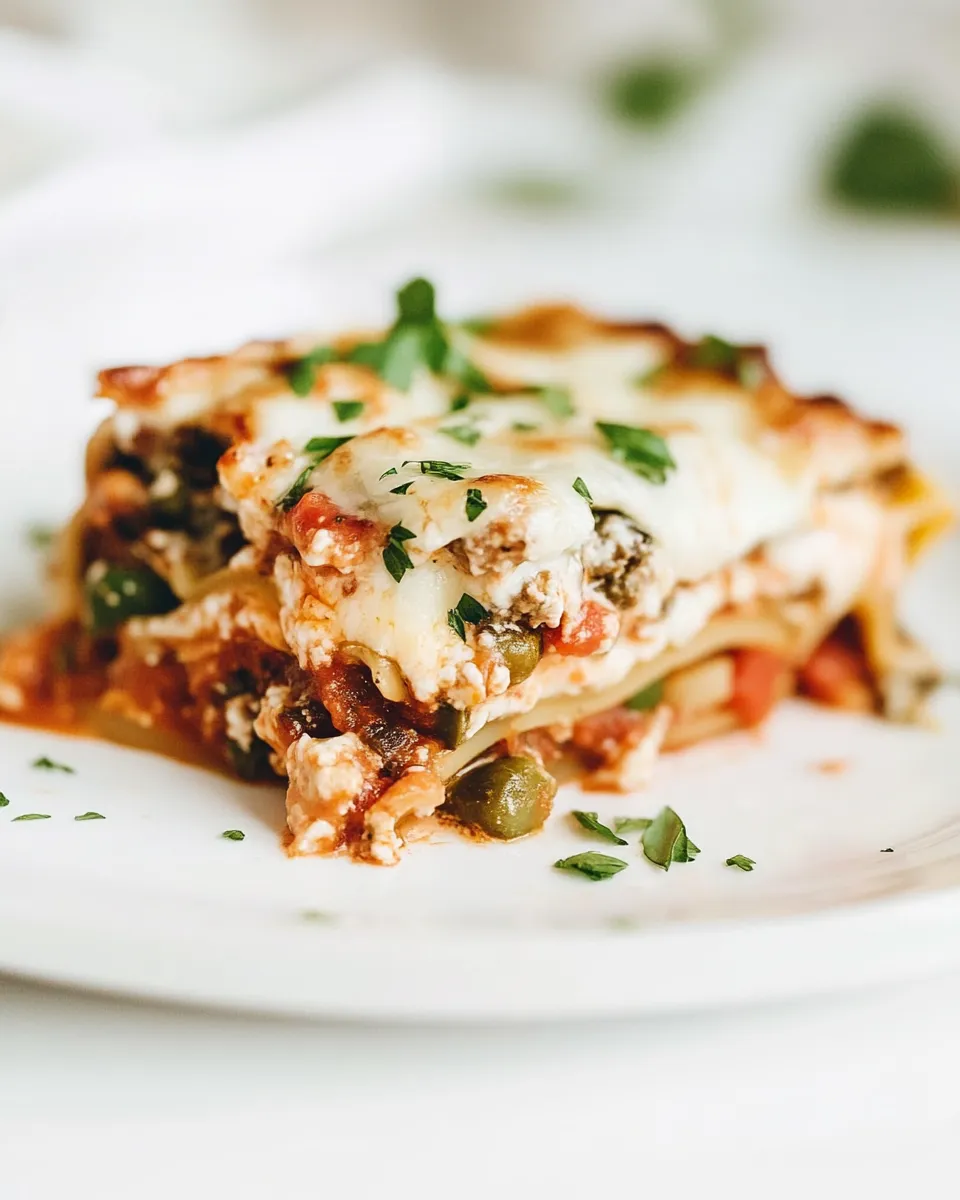 Easy The Best Vegetarian Lasagna recipe photo
