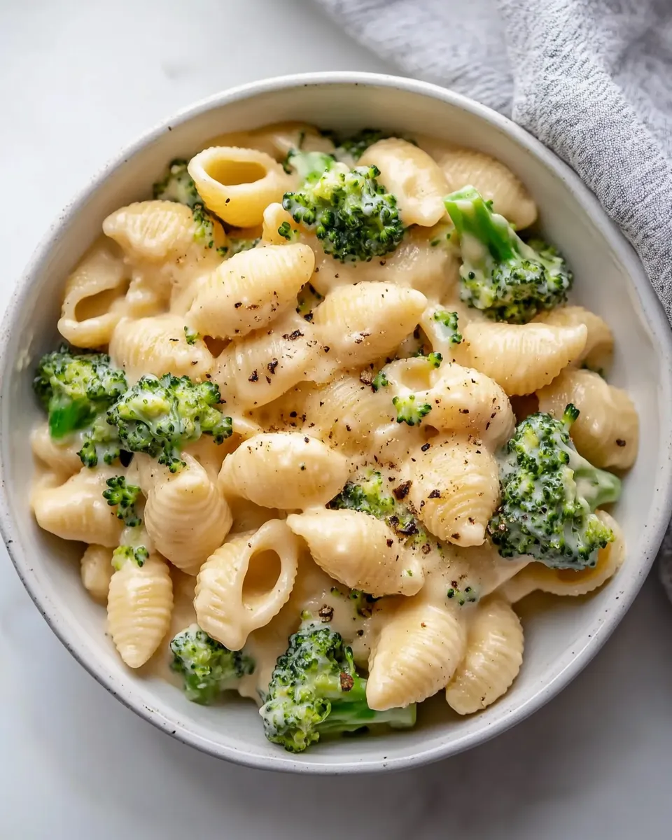 Perfect The Creamiest Broccoli Shells and Cheese. image