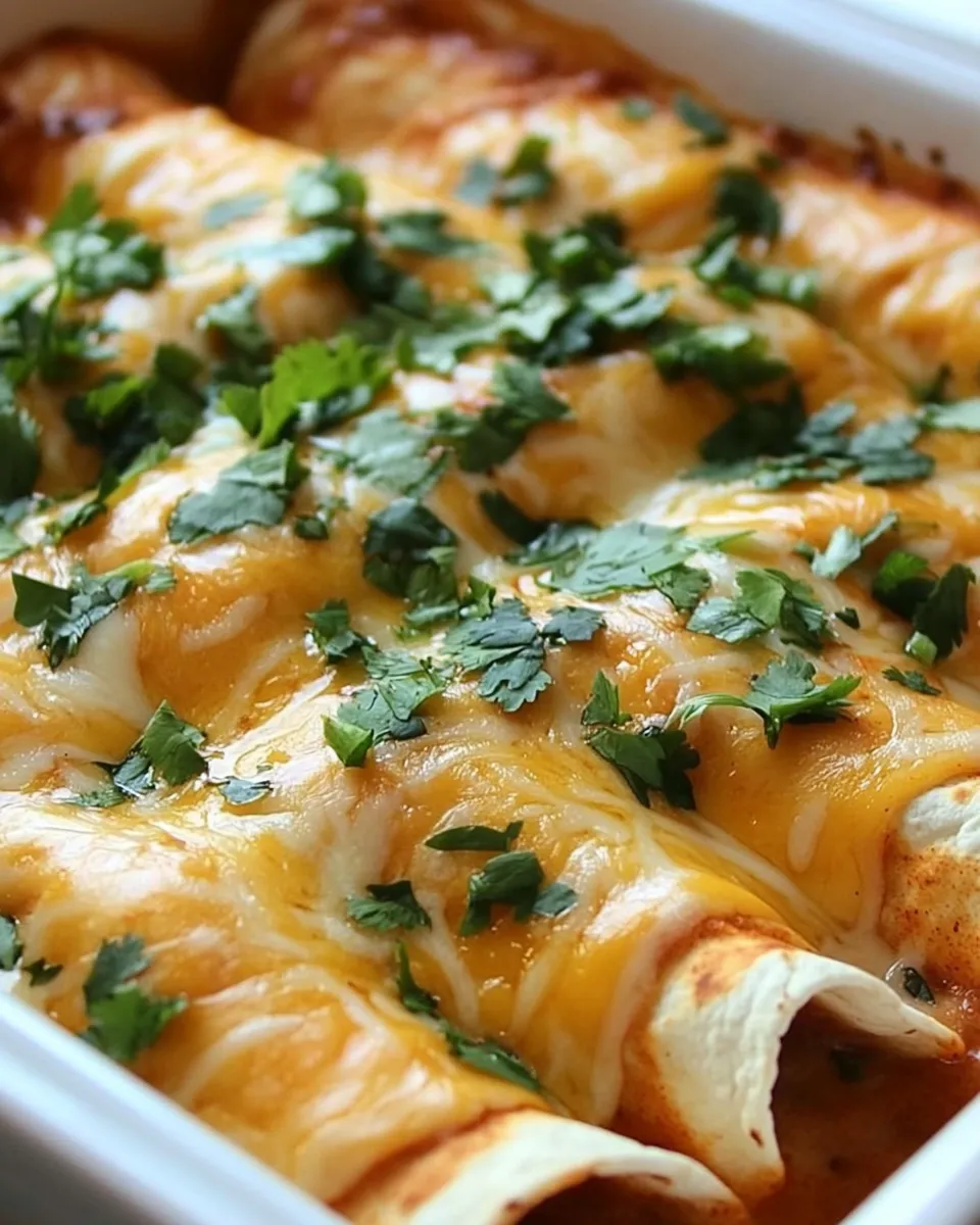 Classic Three Cheese Chicken Enchiladas image