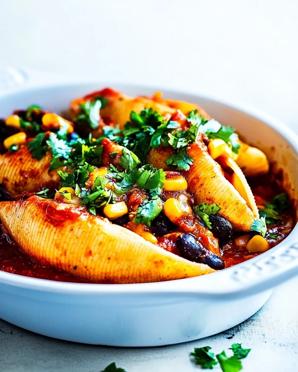 Easy Three Cheese Mexican Shells recipe photo