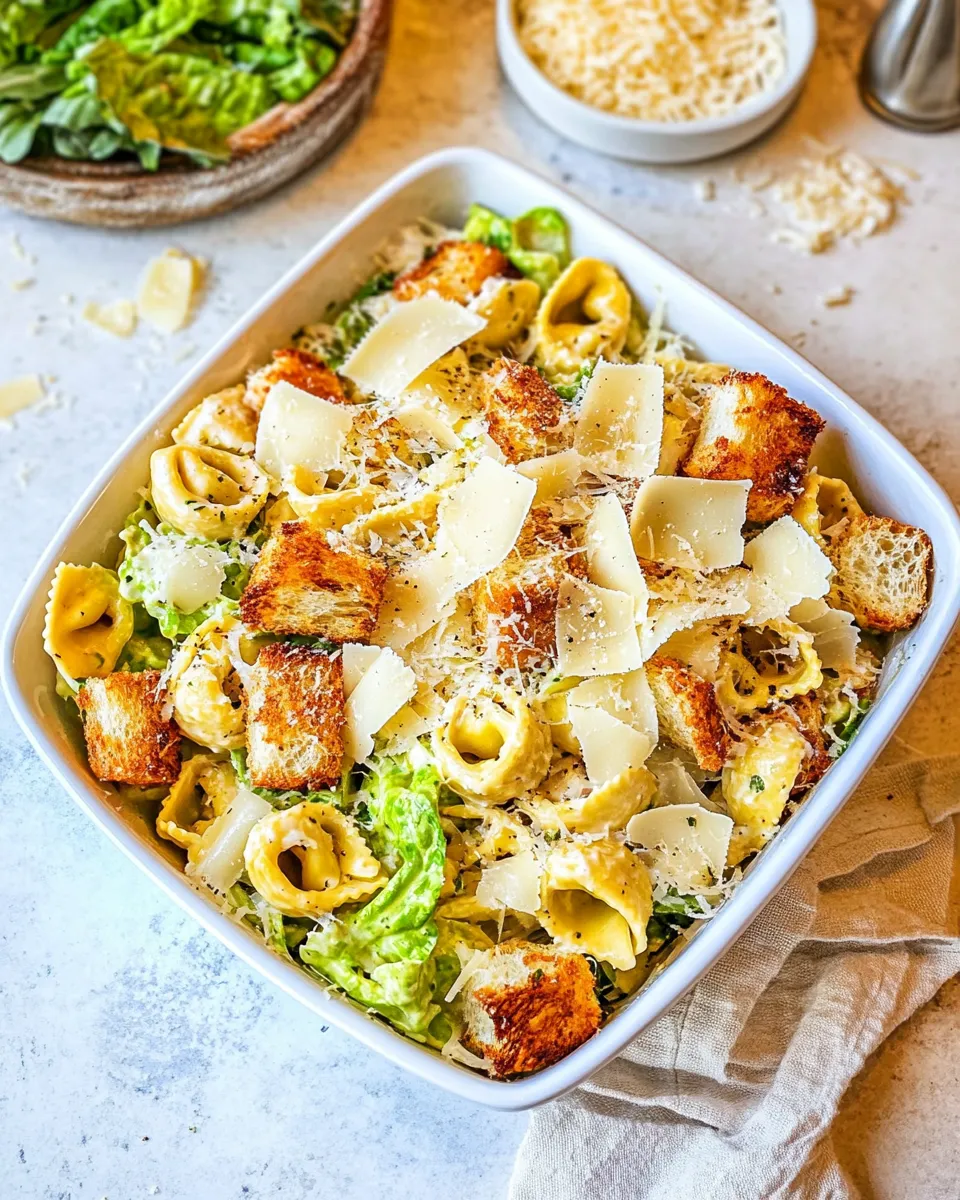 Homemade Tortellini Caesar Salad photo
