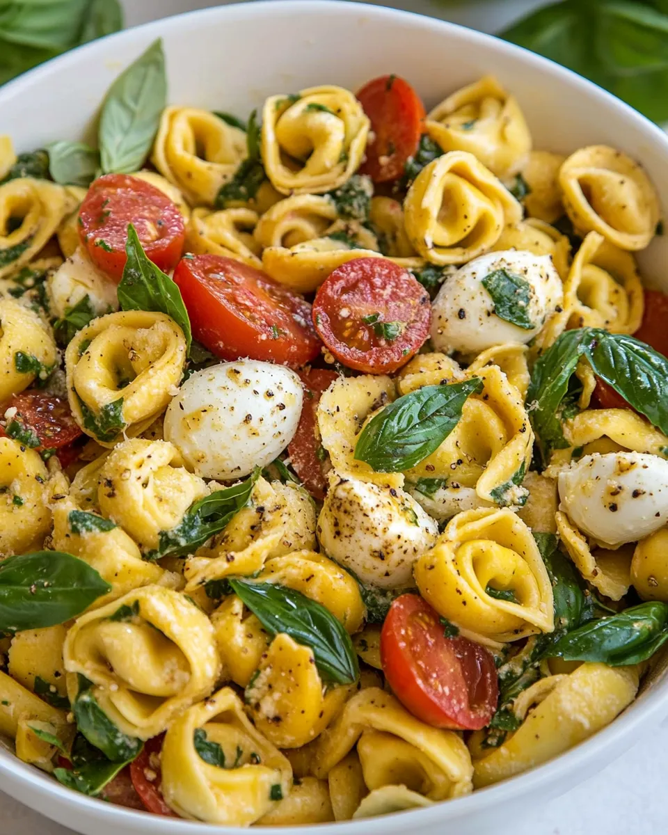 Easy Tortellini Caprese Pasta Salad photo