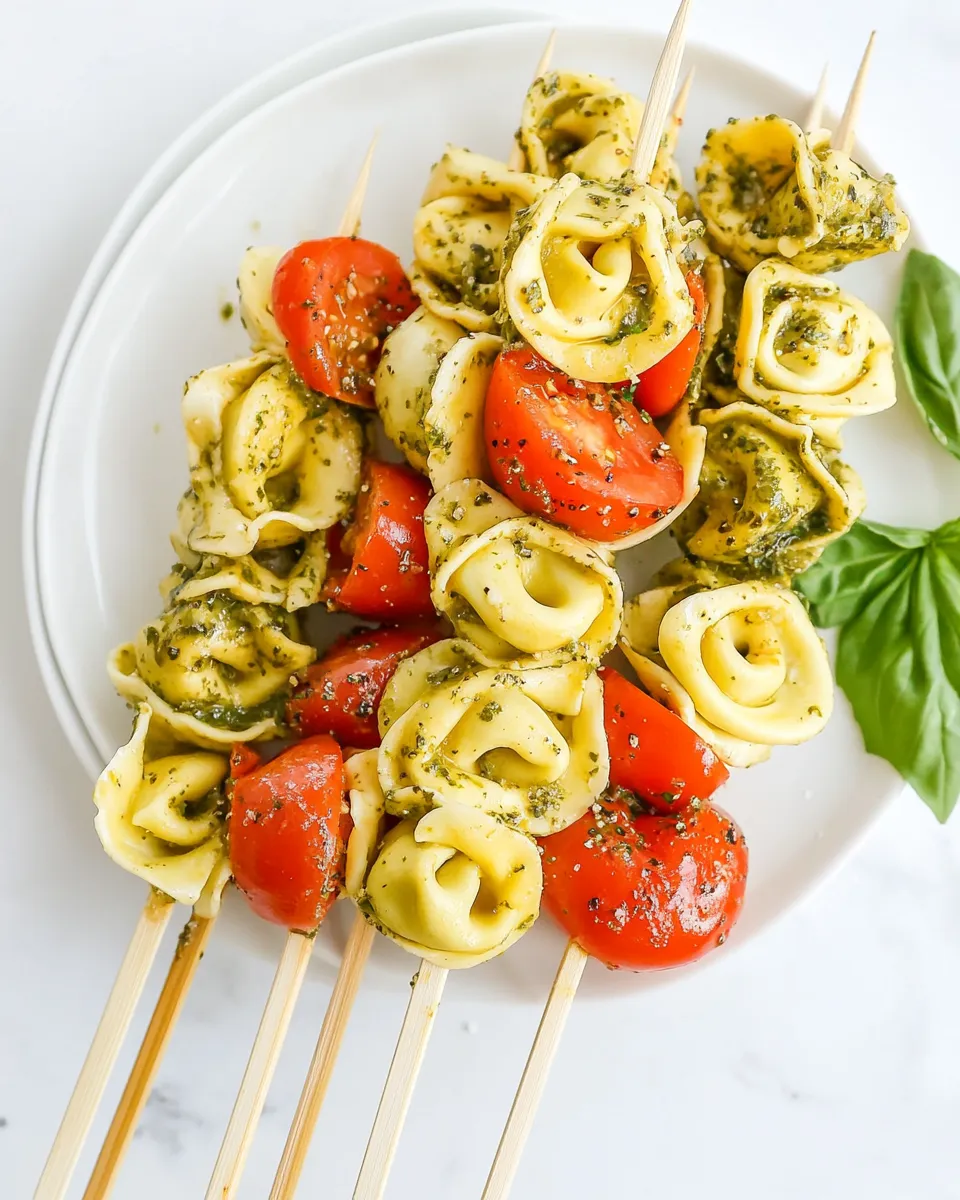 Easy Tortellini Skewers recipe photo