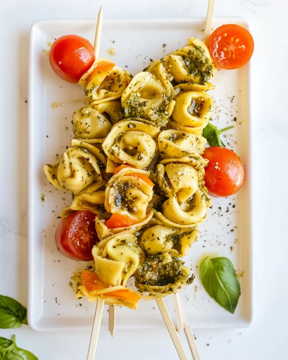 Delicious Tortellini Skewers shot