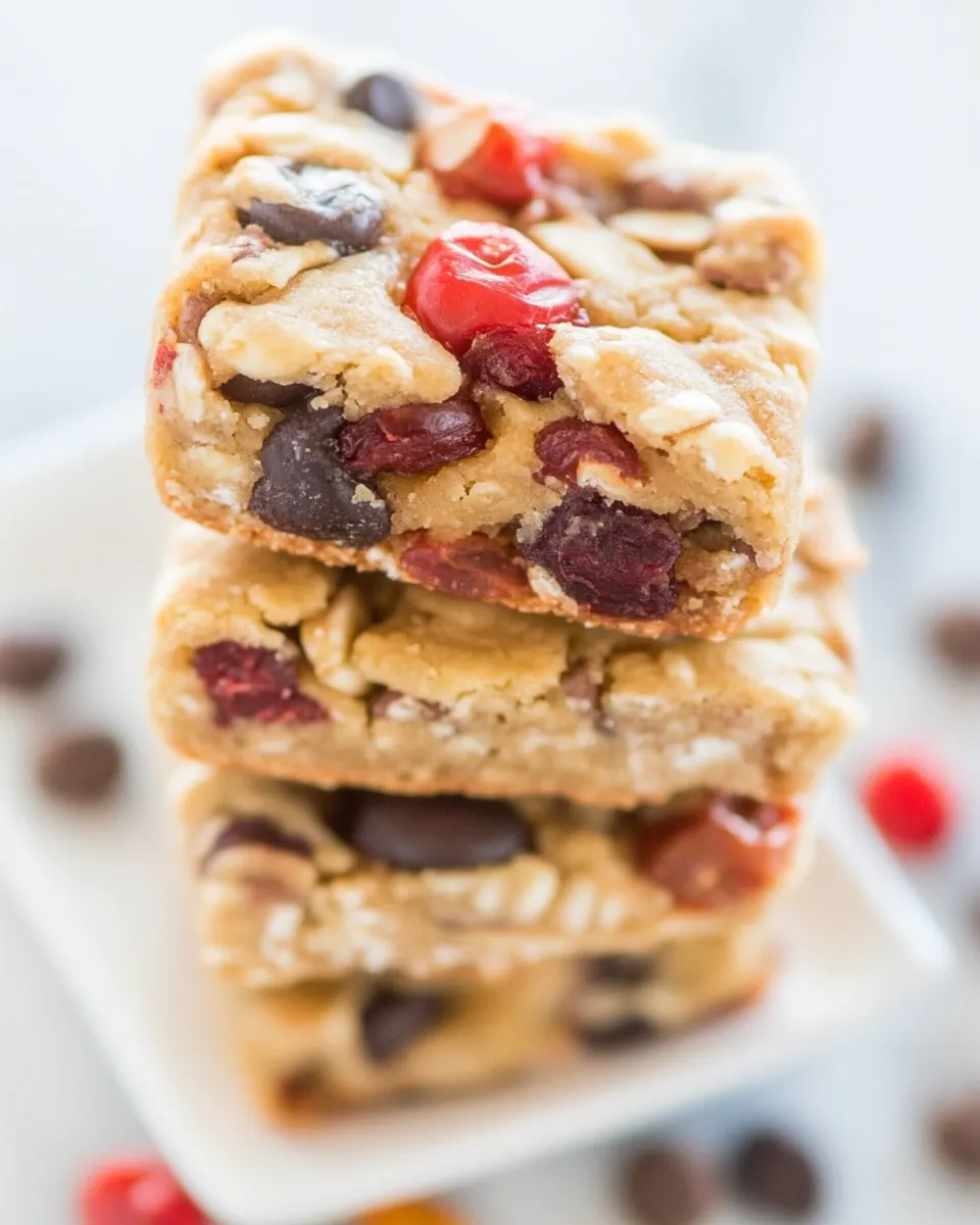Delicious Trail Mix Protein Bar Cookies shot