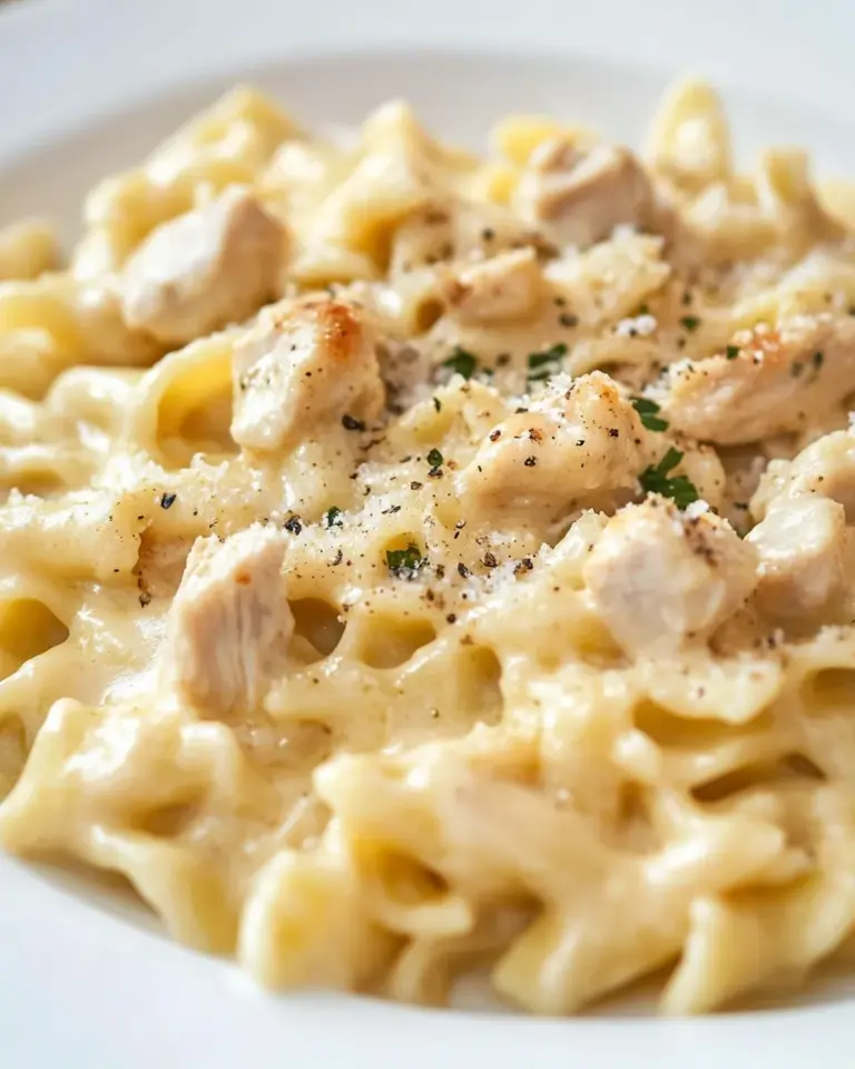 Easy Triple Cheddar Chicken Pasta photo