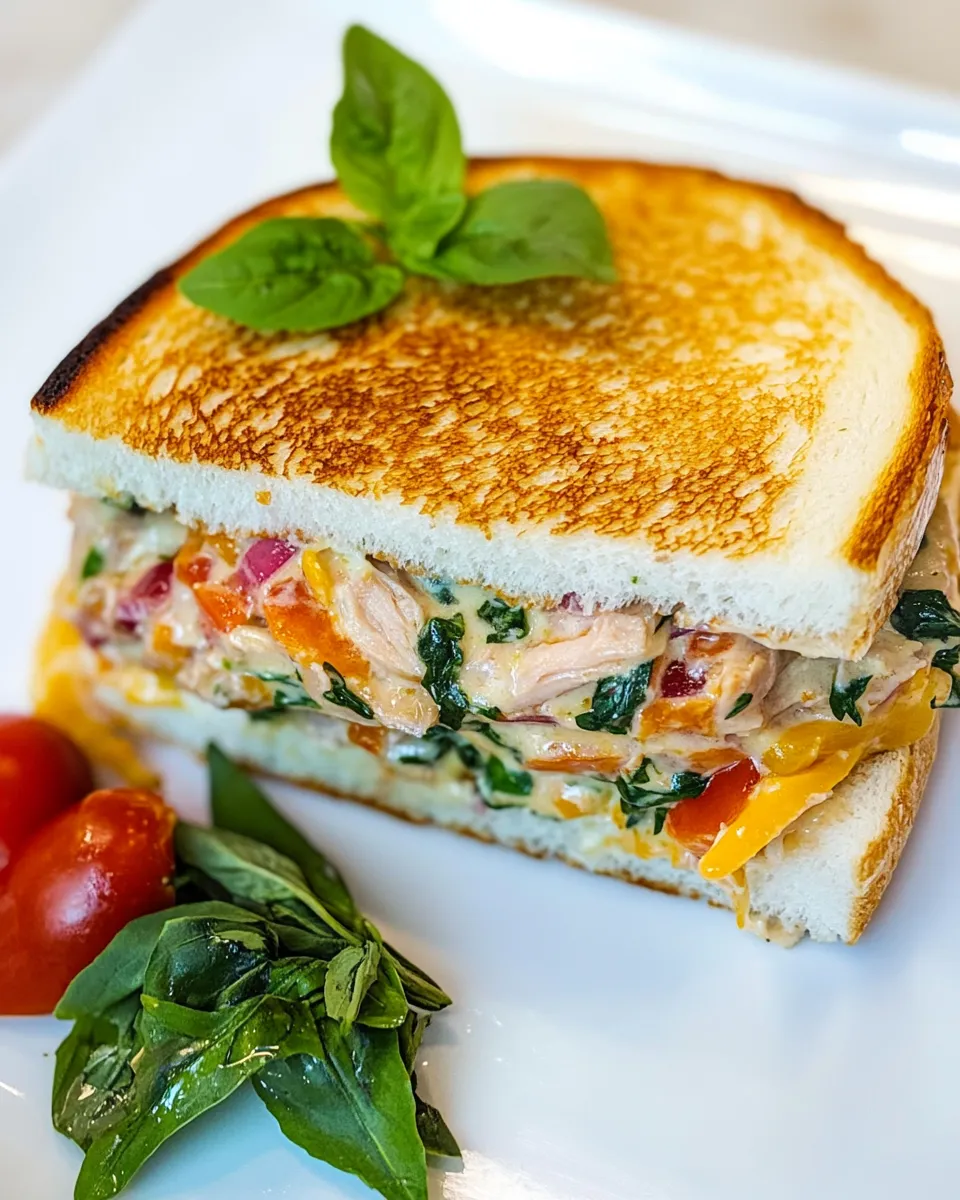 Delicious Tuna Melt food shot