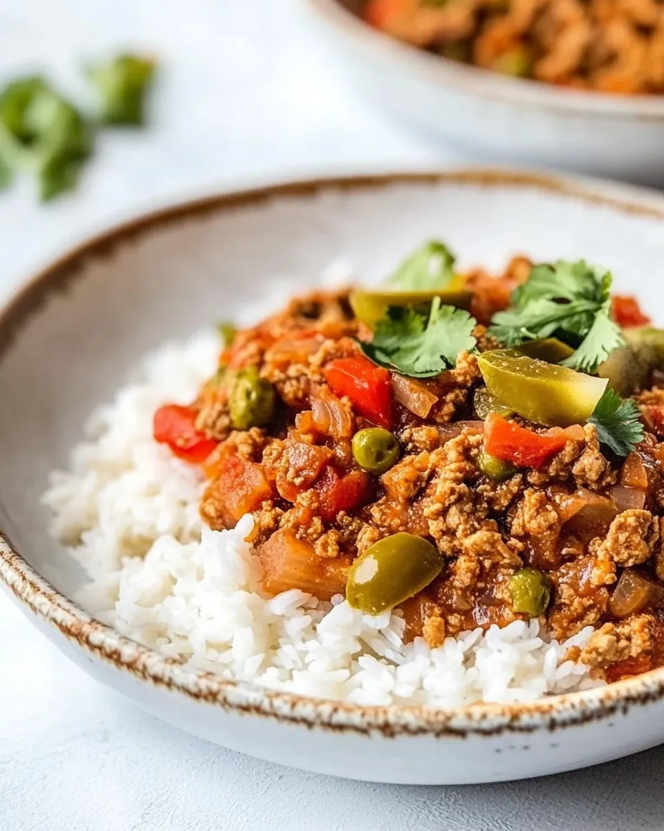Easy Turkey Picadillo dish photo