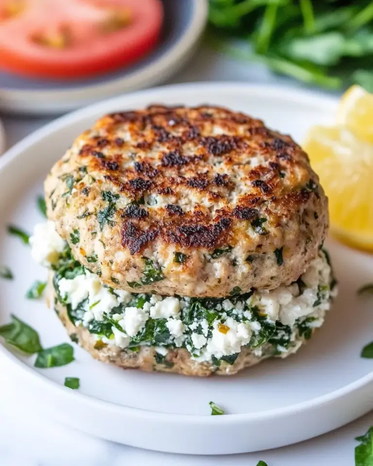 Homemade Turkey Spinach Feta Burgers photo