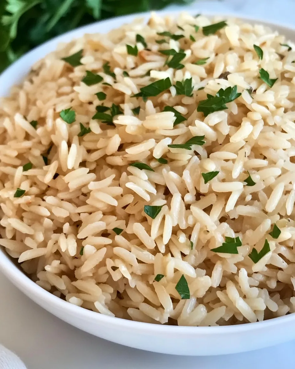 Delicious Turkish Rice Pilaf with Orzo shot