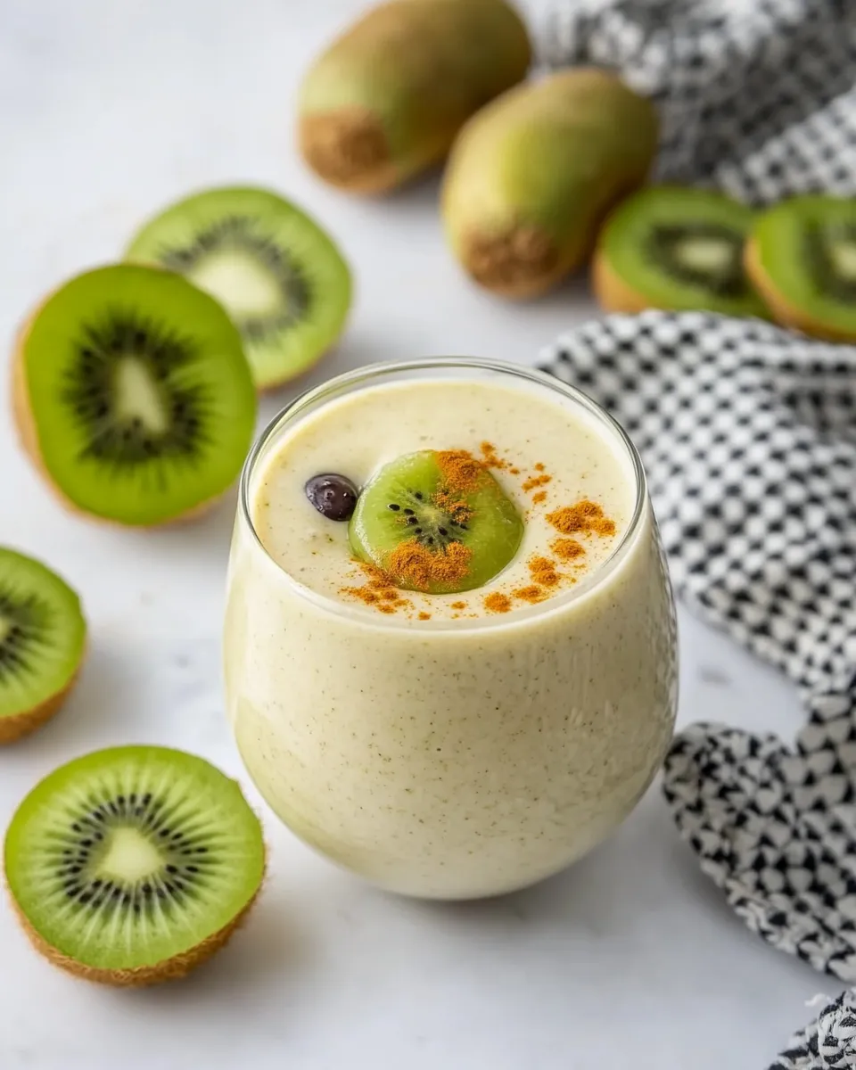Classic Turmeric Kiwi Protein Smoothie image