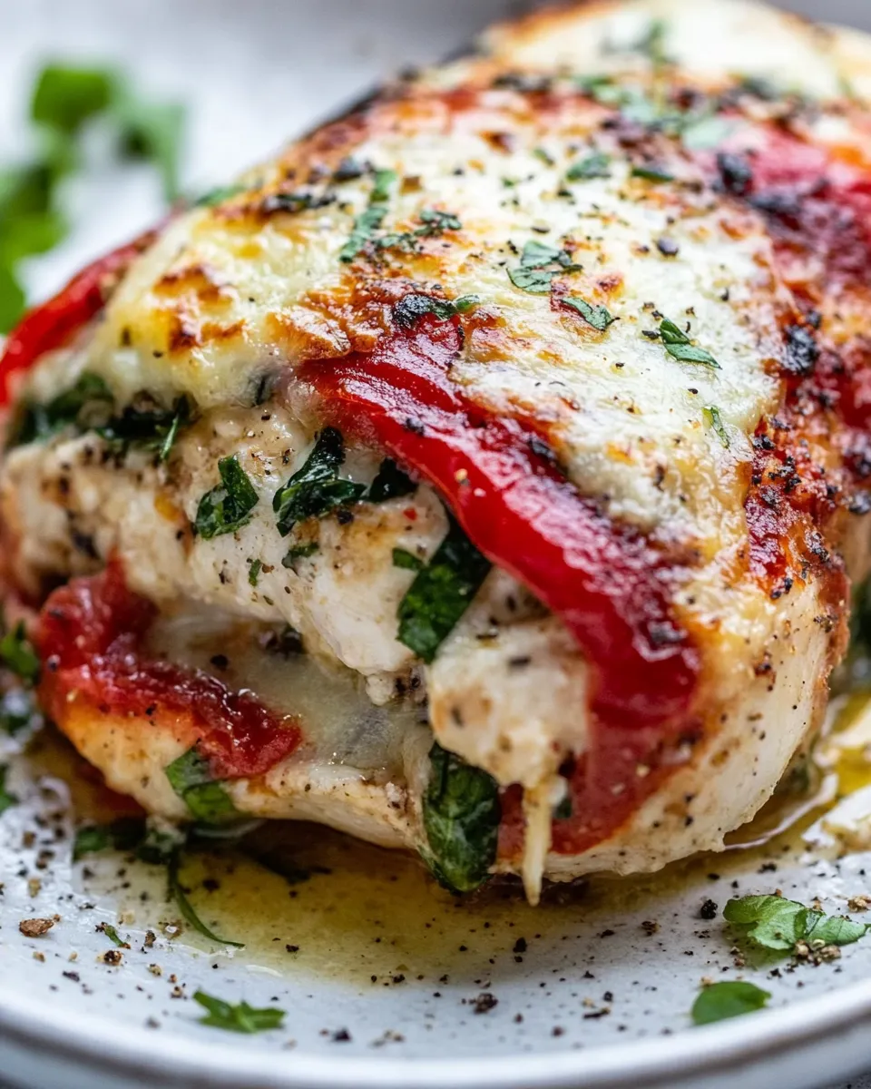 Classic Tuscan Stuffed Chicken image