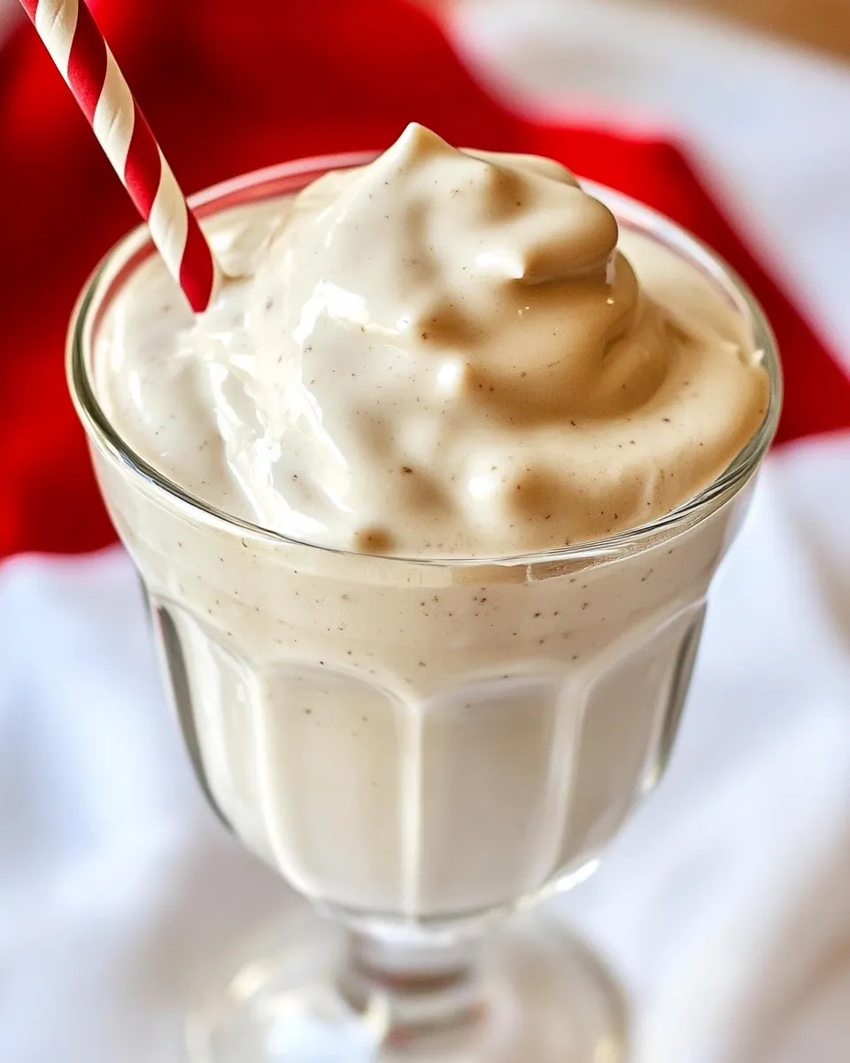 Delicious Vanilla Protein Frosty food shot