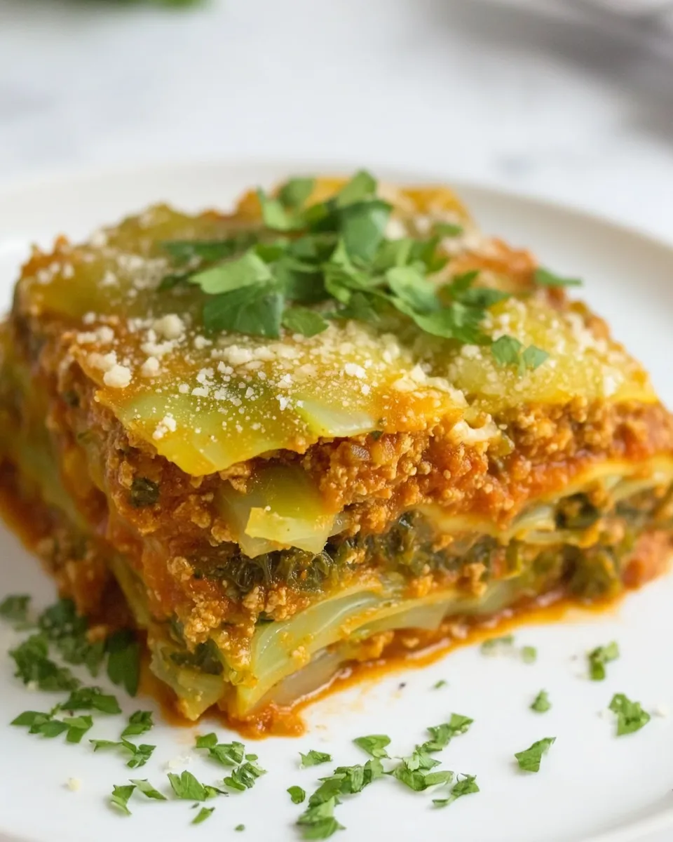 Classic Vegan Cabbage Lasagna image