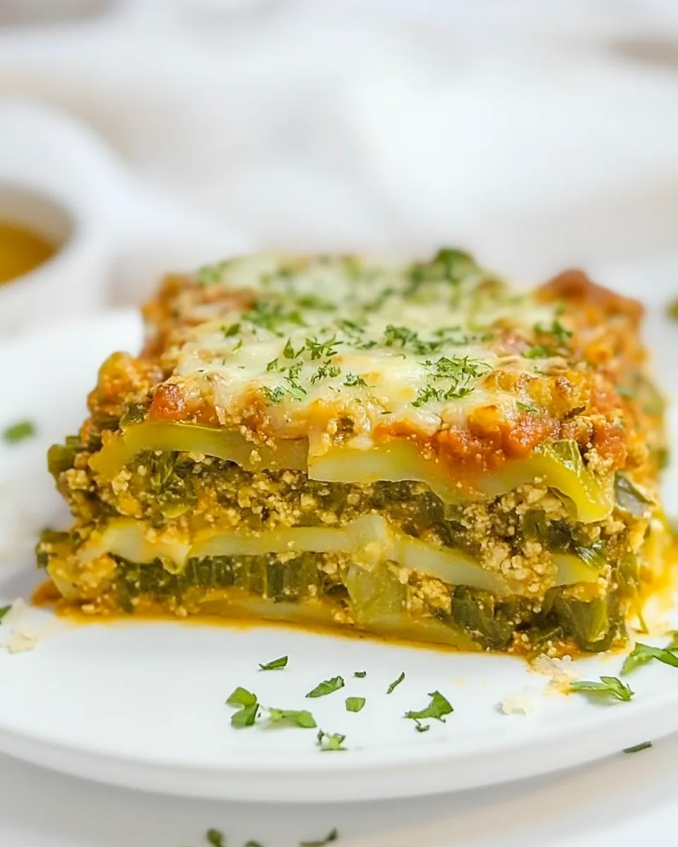 Delicious Vegan Cabbage Lasagna shot