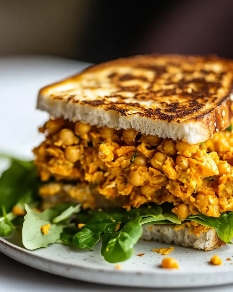 Homemade Vegan Carrot Chickpea Tuna Melt recipe photo