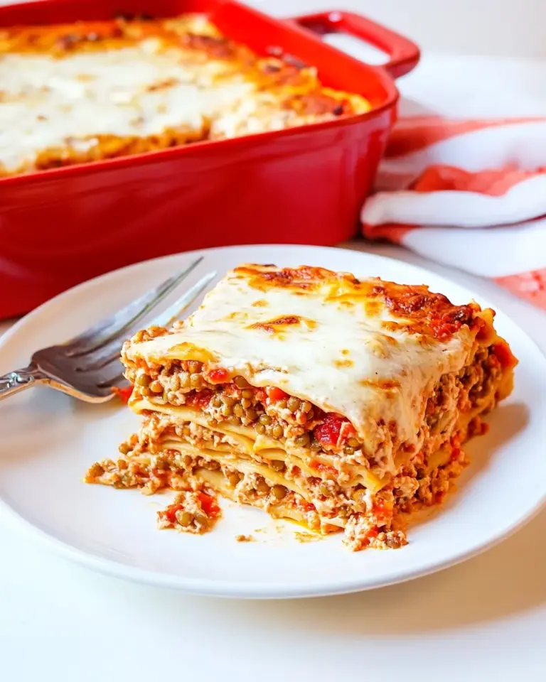 Homemade Vegan Lentil Lasagna photo
