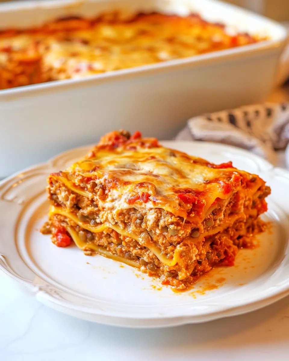 Classic Vegan Lentil Lasagna image