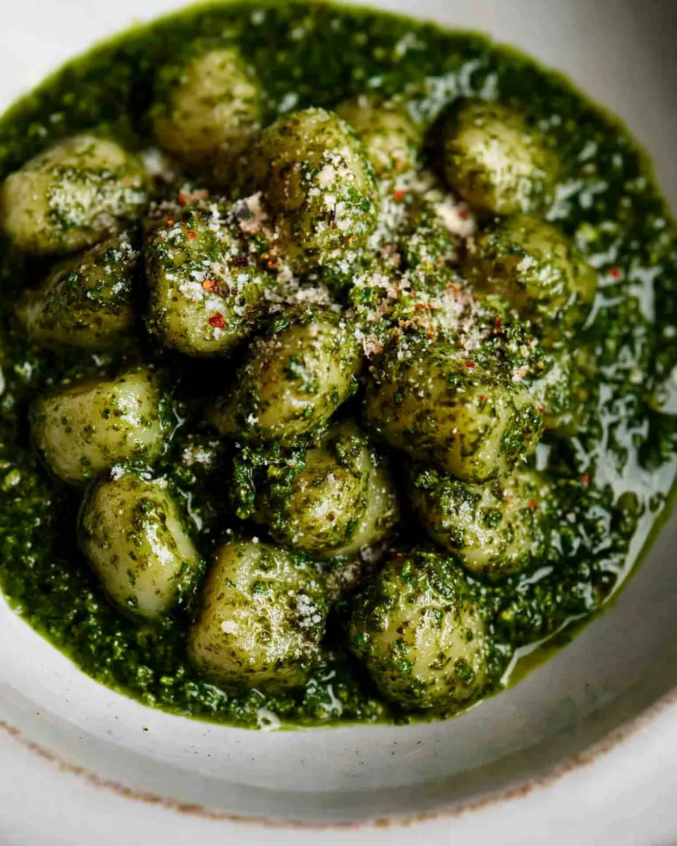 Easy Vegan Potato Gnocchi with Kale Sauce recipe photo